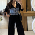 Denim Blend Casual Set