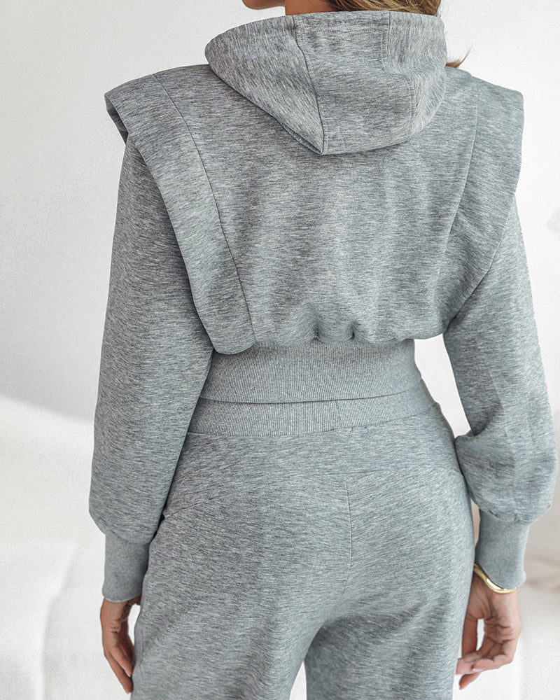 Casual Hoodie 2 Piece Set