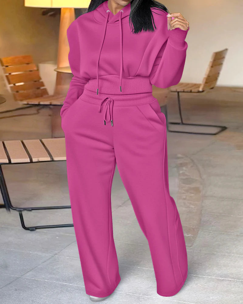 Casual Hoodie 2 Piece Set