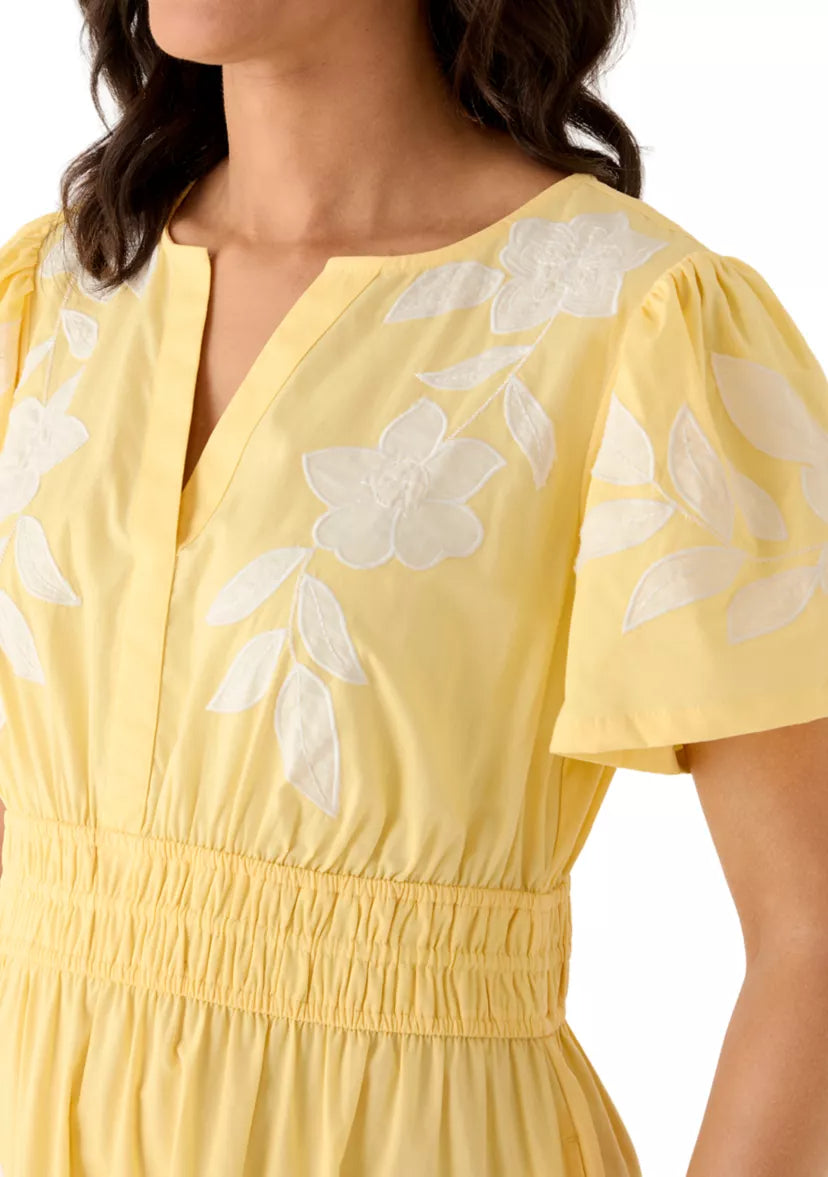 Women's Short Sleeve Waisted Maxi Dress