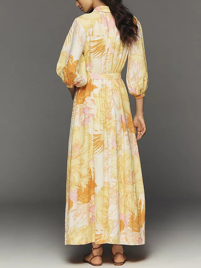 The Mona Linen Shirt Dress