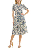 Women's Tie Waist Shirt Dress