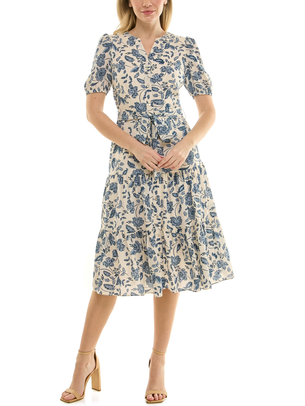 Women's Tie Waist Shirt Dress