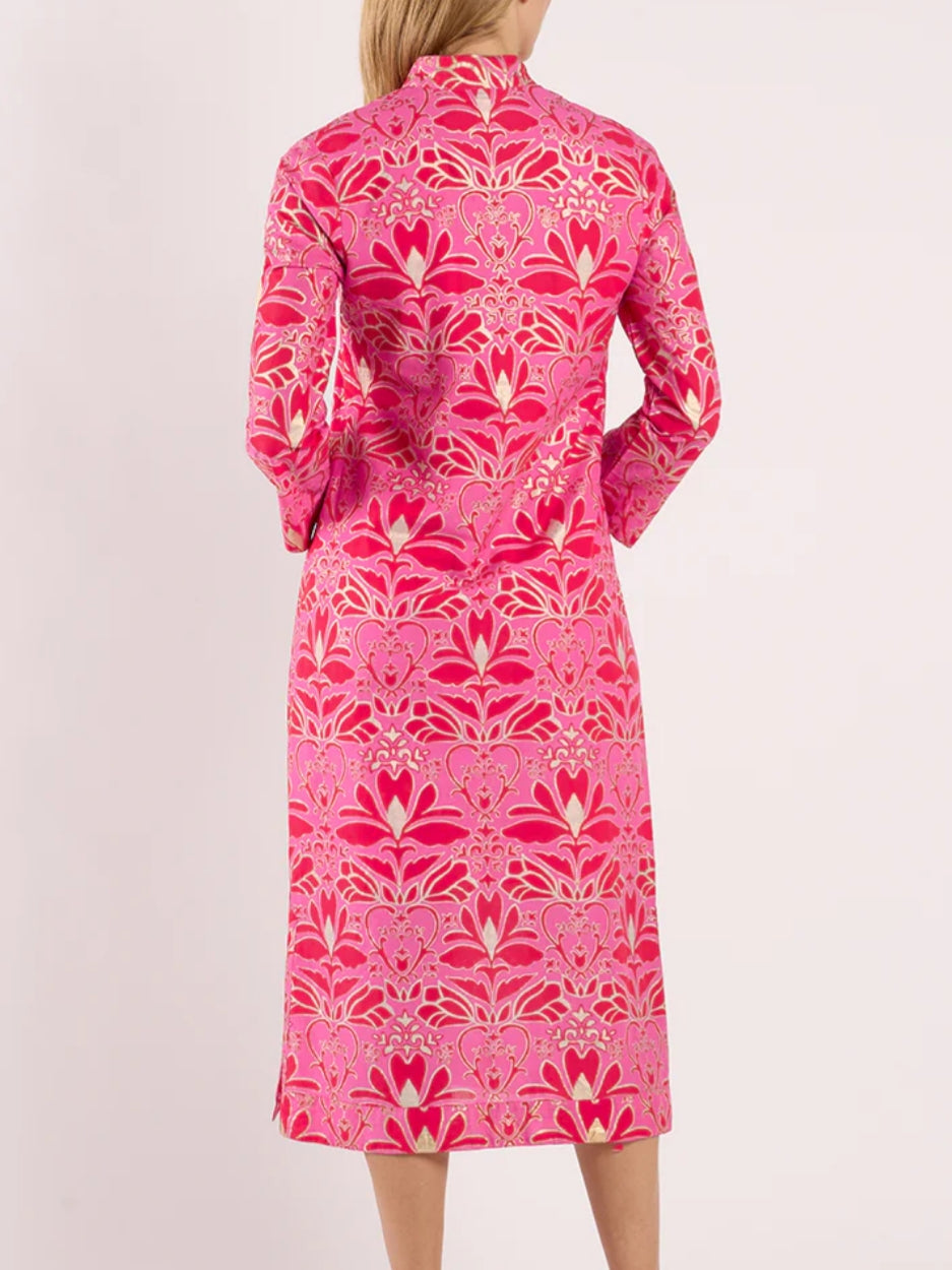 3/4 Sleeves V-neckline Dress