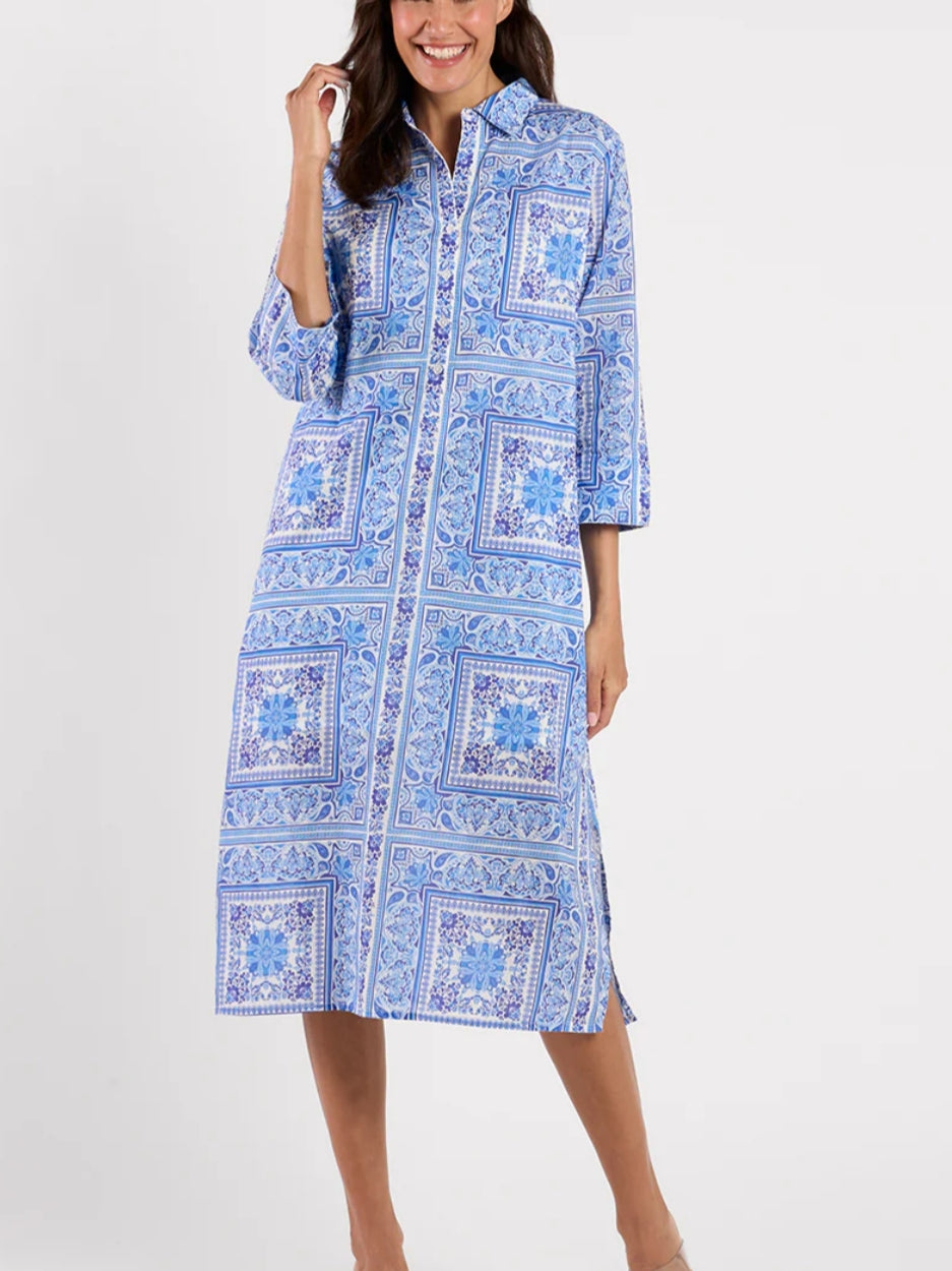 Long Sleeves Cotton Voile Dress