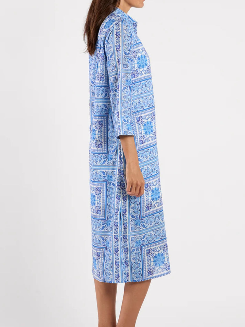 Long Sleeves Cotton Voile Dress