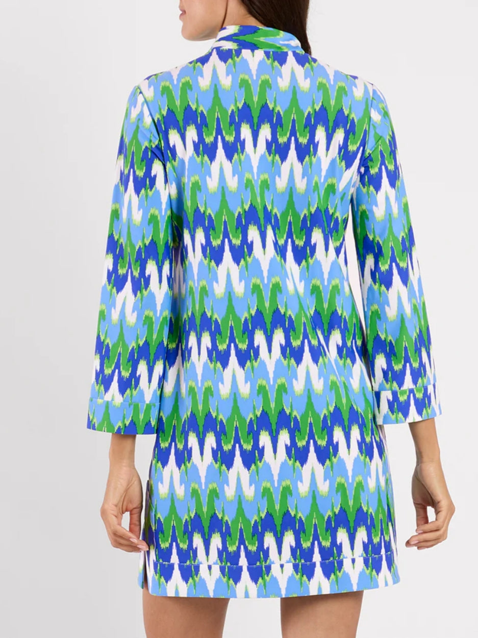 Flattering V-neckline And Long Sleeves Dress