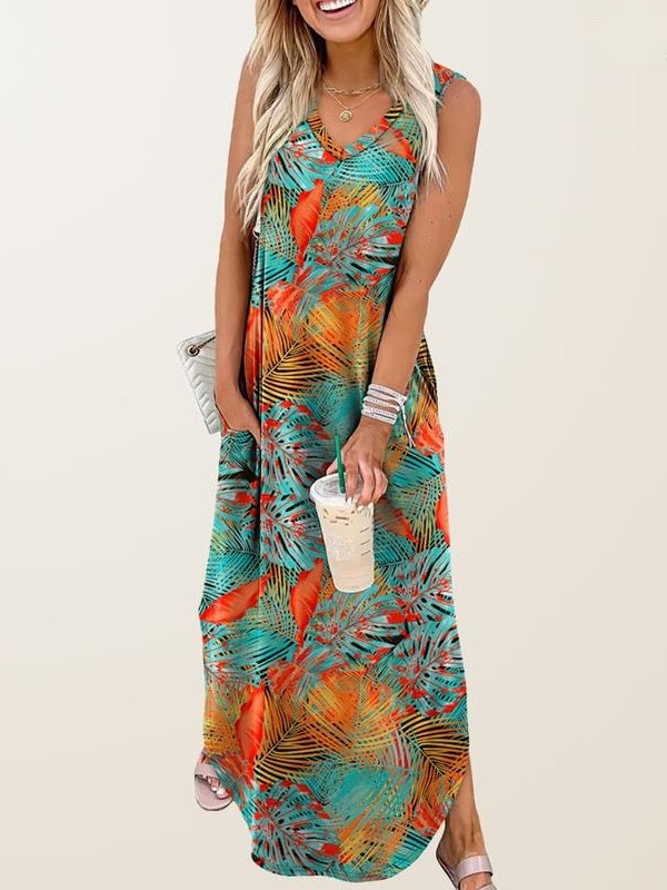 Vacation Beach Sundresses With Pockets