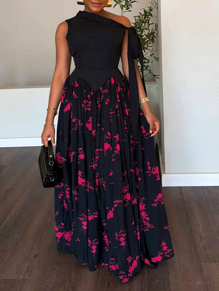 Crepe Maxi Dress