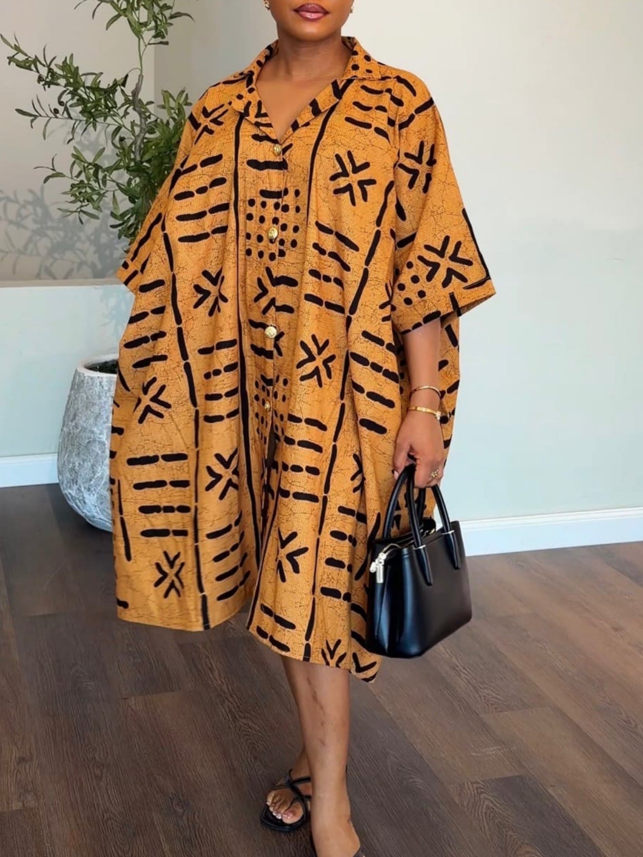 Anchor Ankara Dress