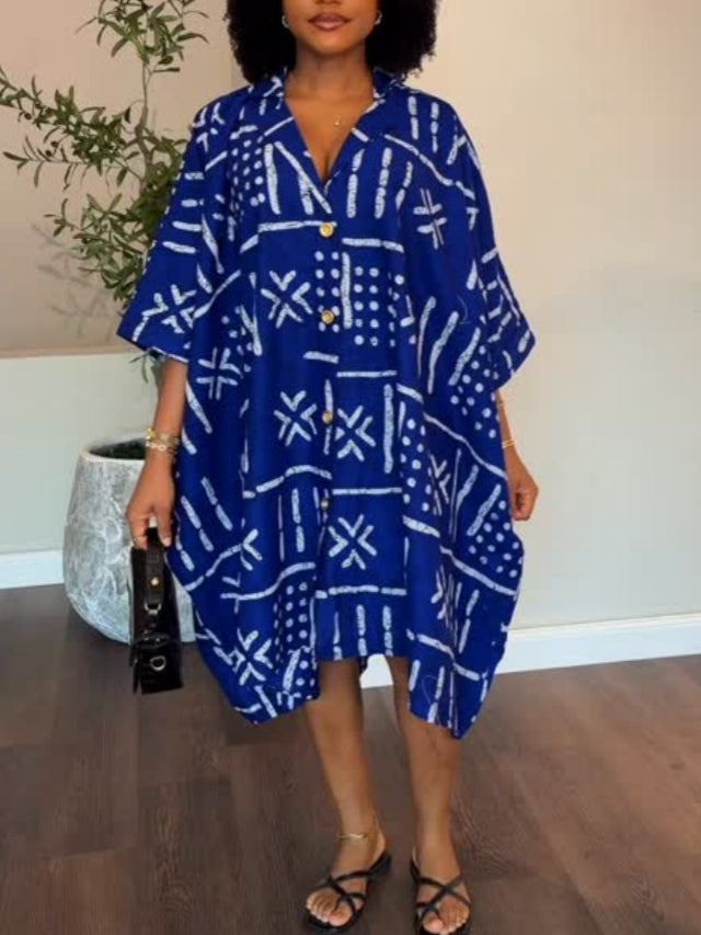 Anchor Ankara Dress