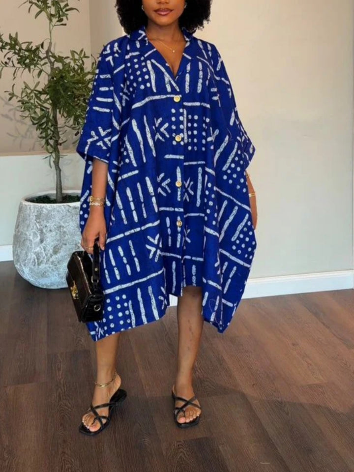 Anchor Ankara Dress