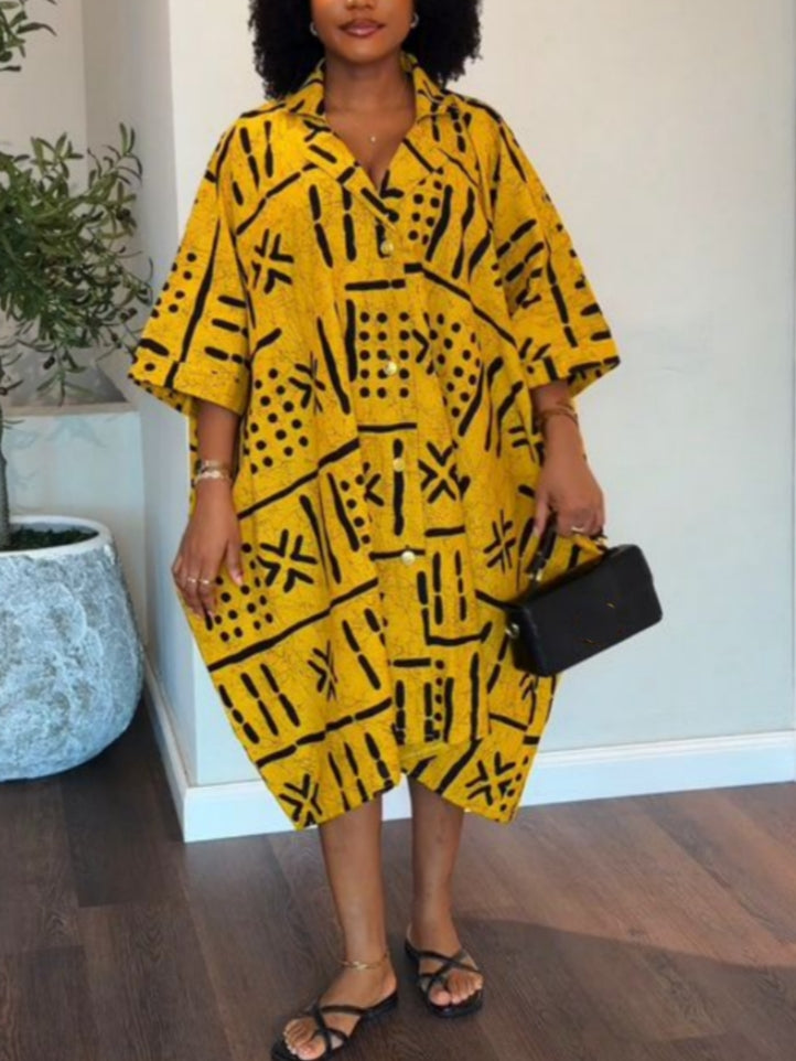 Anchor Ankara Dress