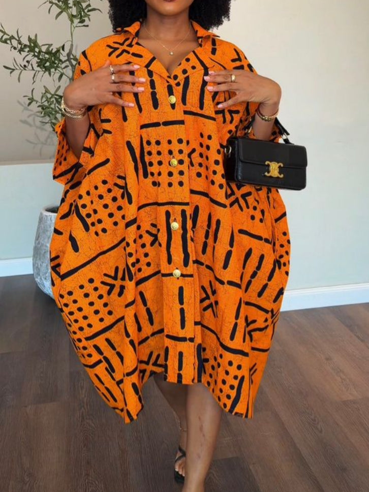 Anchor Ankara Dress