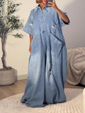 Oversized Denim Jumpsuit