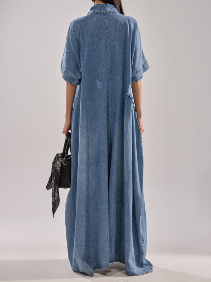 Oversized Denim Jumpsuit