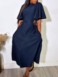 Denim Blue Midi Dress