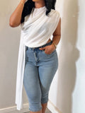 White Chiffon Top