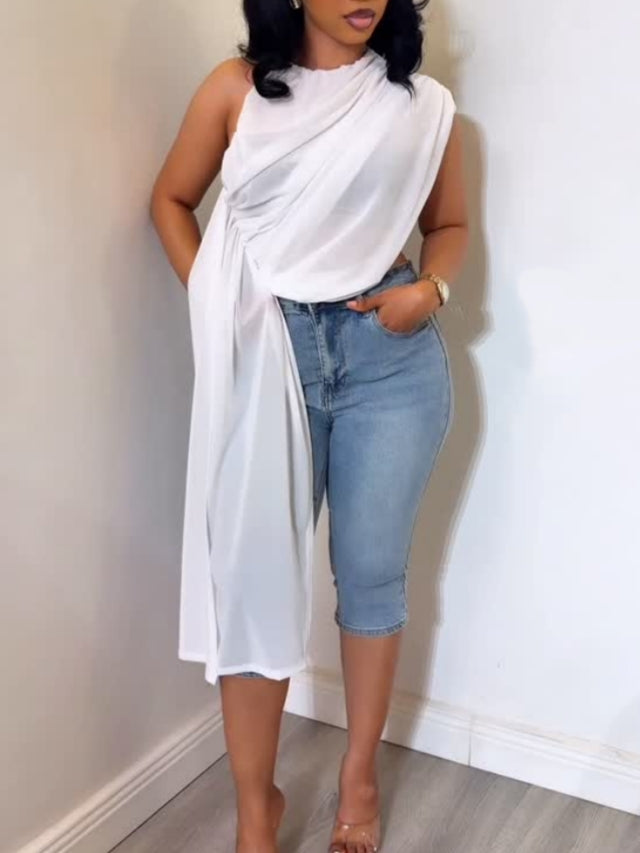 White Chiffon Top