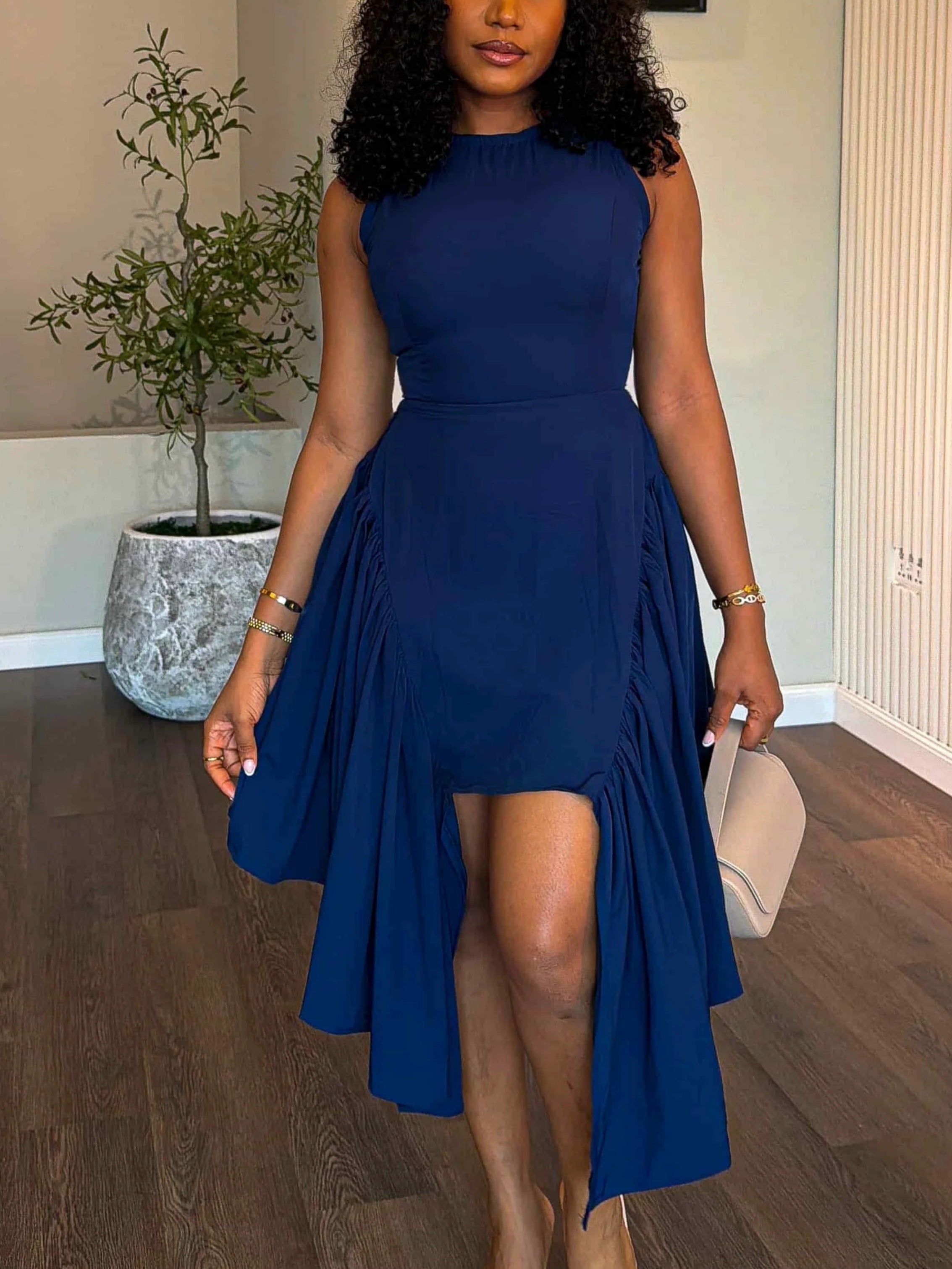 Shade Crepe Dress