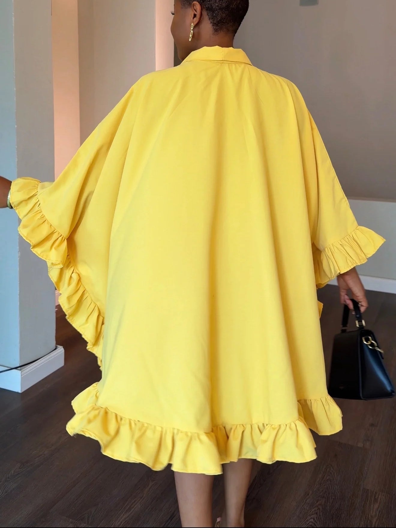 Ruffle Cotton Dress