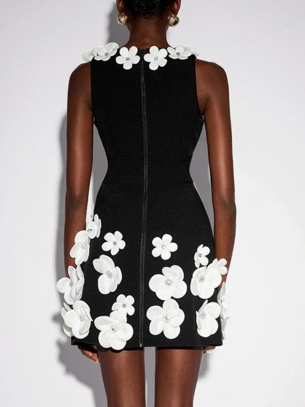 Floral V-Neck Mini Dress