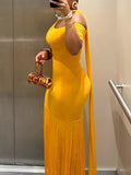Yellow Tassel Dress