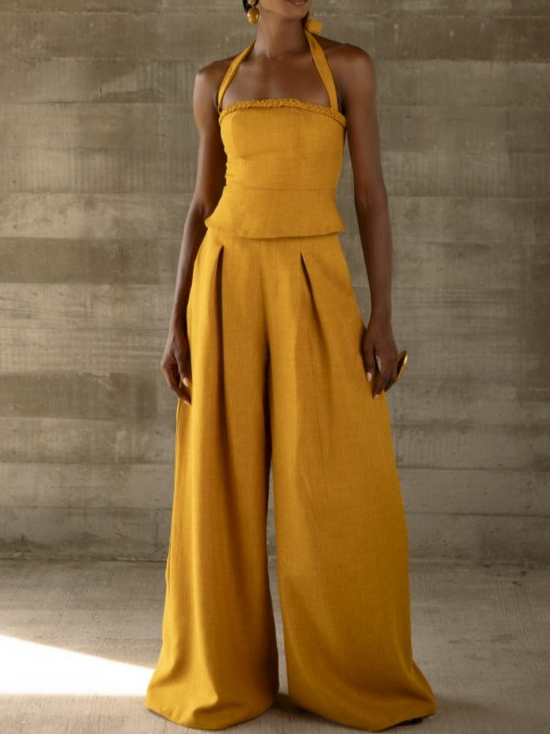 Braided Casual Two-piece Set