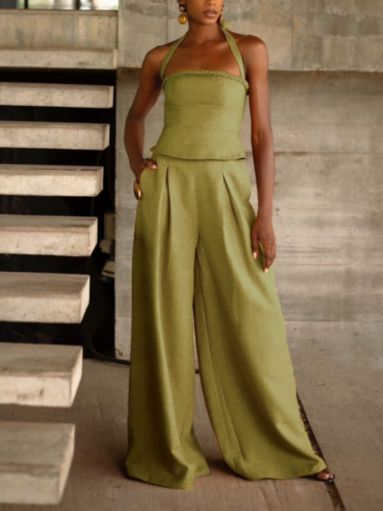Braided Casual Two-piece Set