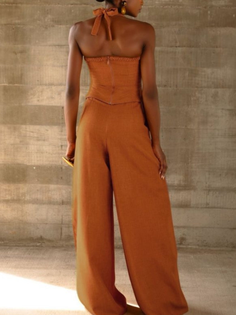 Braided Casual Two-piece Set