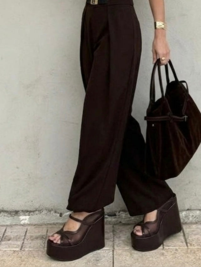 Women's Platform Wedge Sandal With Straps