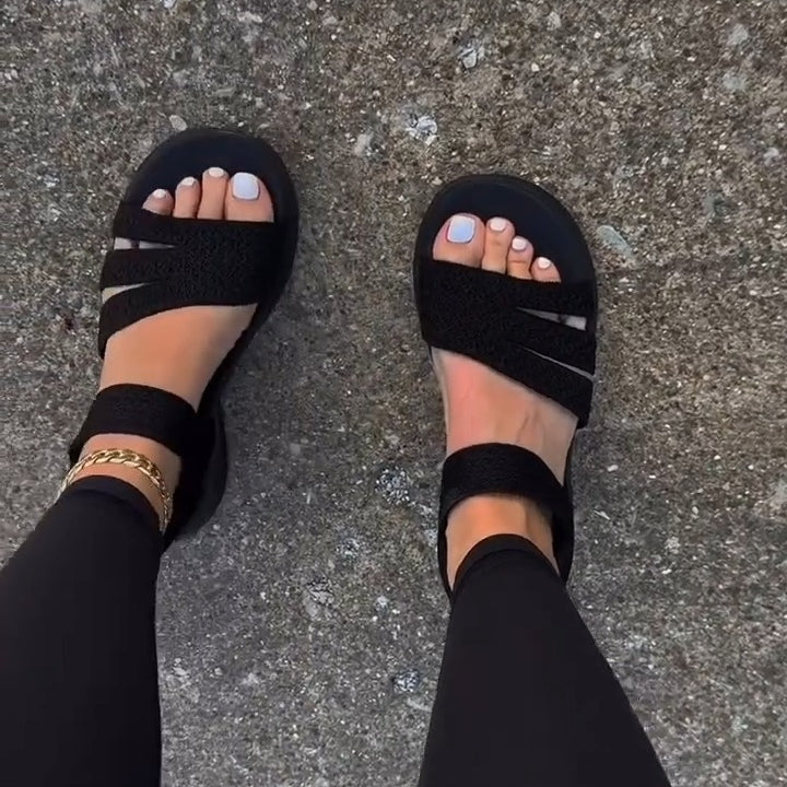 Elastic Band Sandals