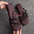Soft Sole Double Bow Cross-strap Sandals