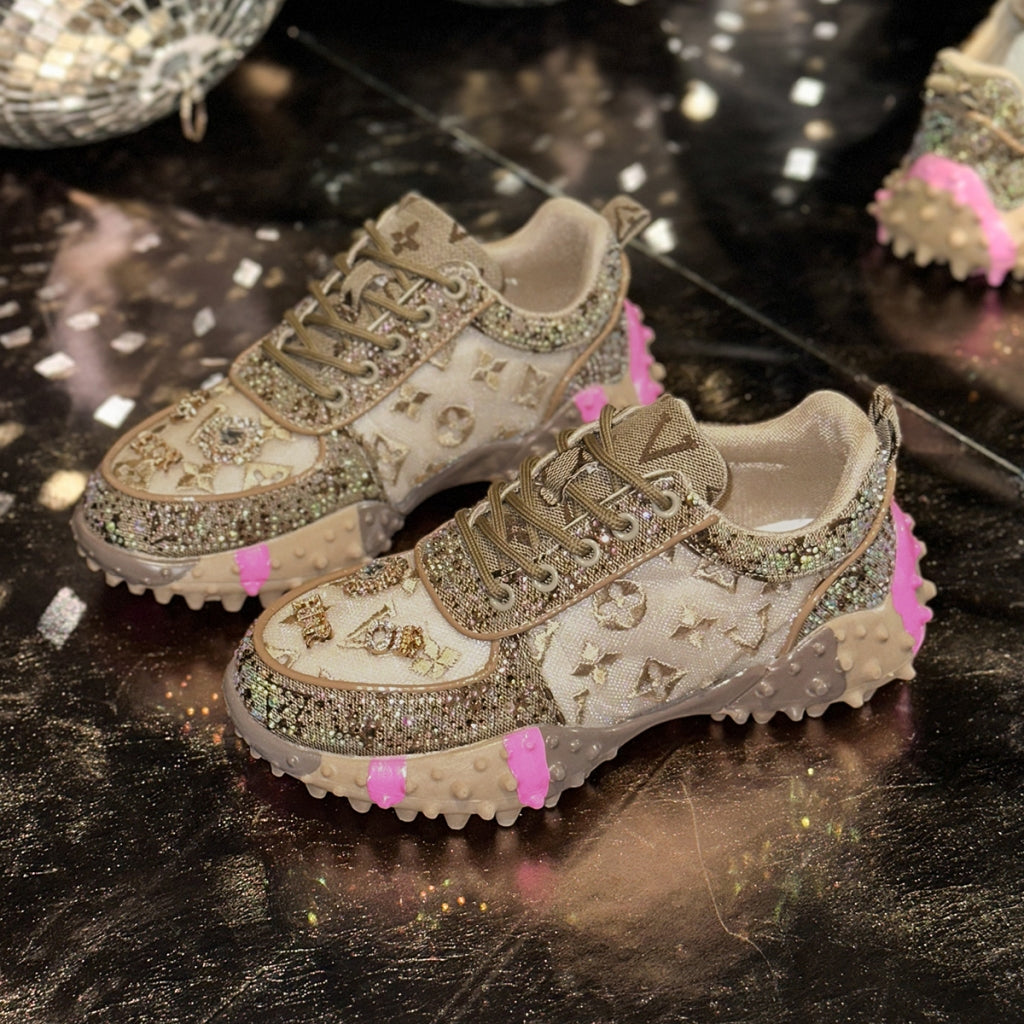 Rhinestone Versatile Casual Sneakers For Women